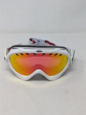 Santa Cruz White Yellow/ Orange Flash Ski Goggles